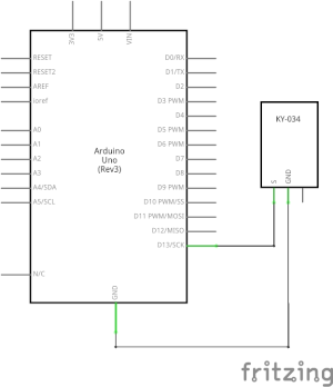 Esquema elèctric mòdul KY-034