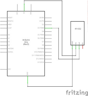 Esquema elèctric mòdul KY-032